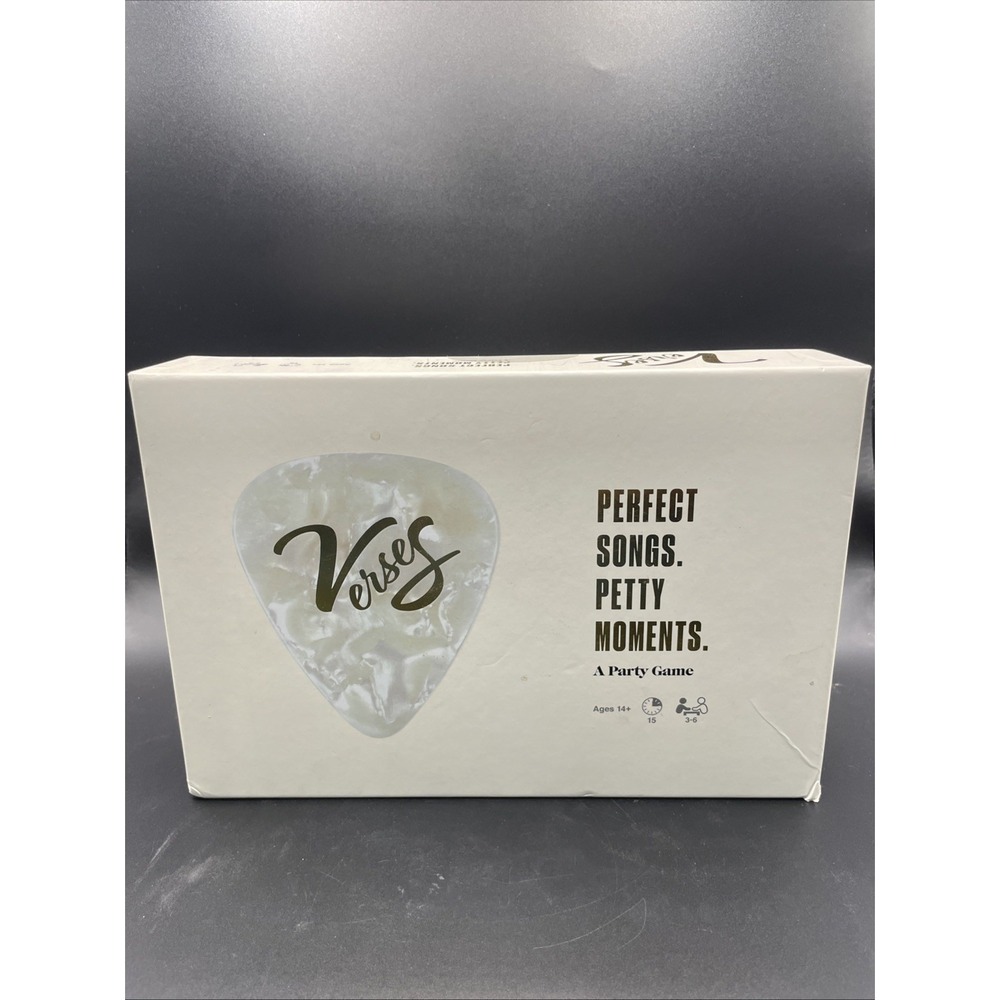 Verses Perfect Songs Petty Moments A Party Game NEW Sealed. Box Has Wear